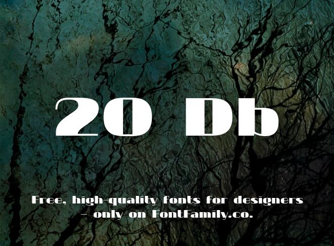 20 Db Font