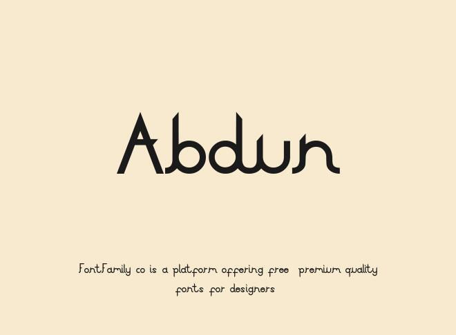 Abdun Font