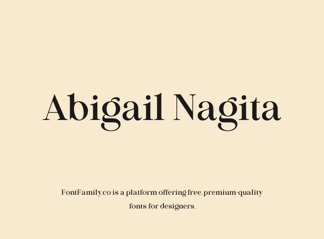 Abigail Nagita Font