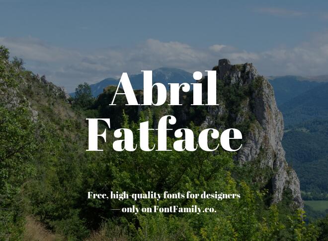 Abril Fatface Font