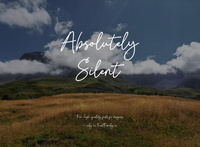 Absolutely Silent Font