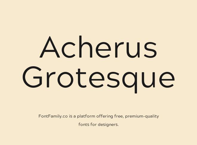 Acherus Grotesque Font