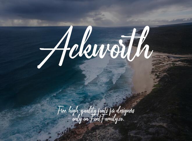 Ackworth Font