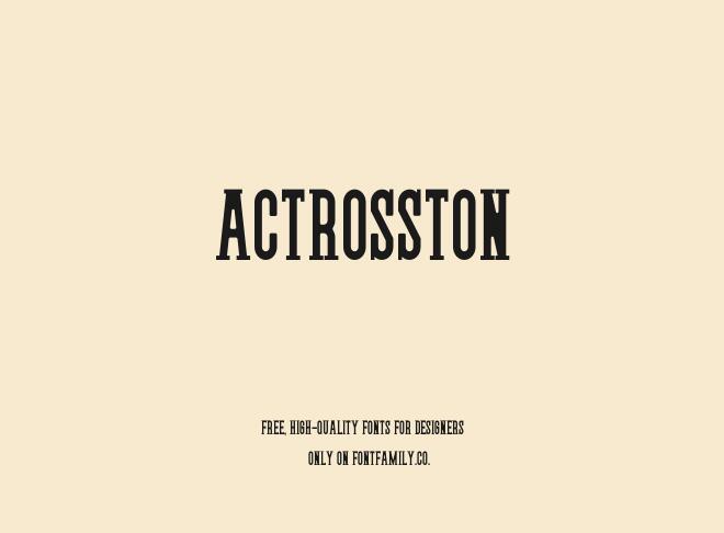 Actrosston Font