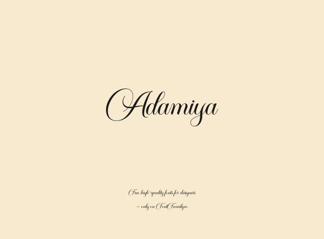 Adamiya Font