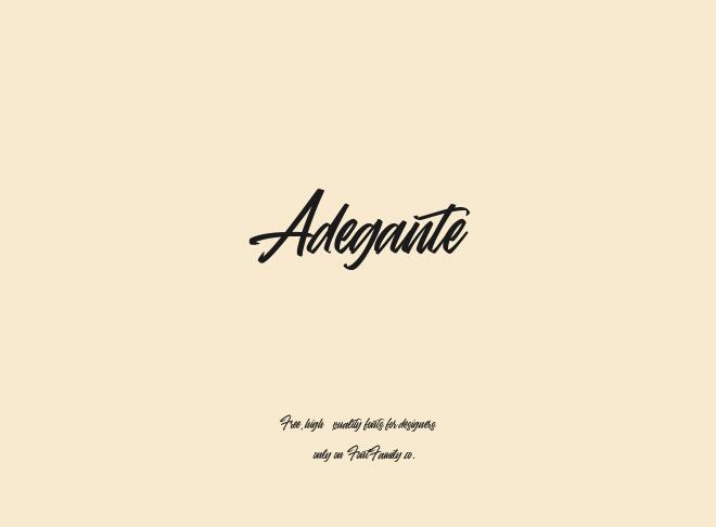 Adegante Font