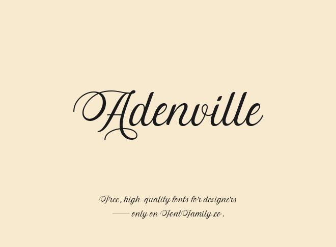 Adenville Font