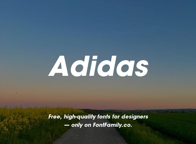 Adidas Font
