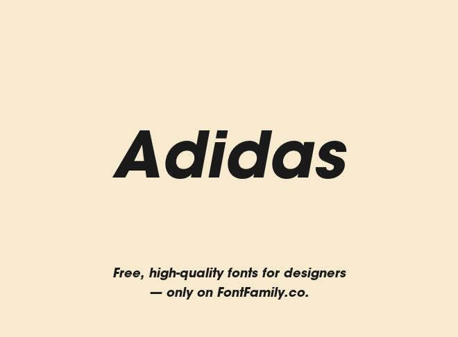 Adidas Font