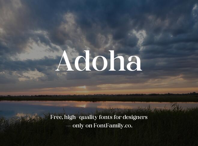 Adoha Font