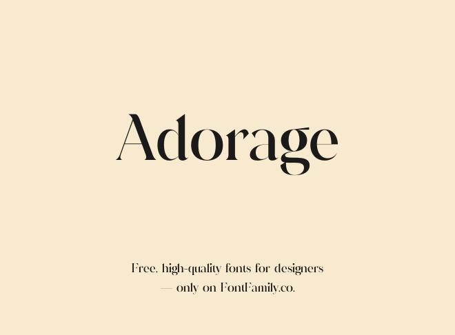 Adorage Font