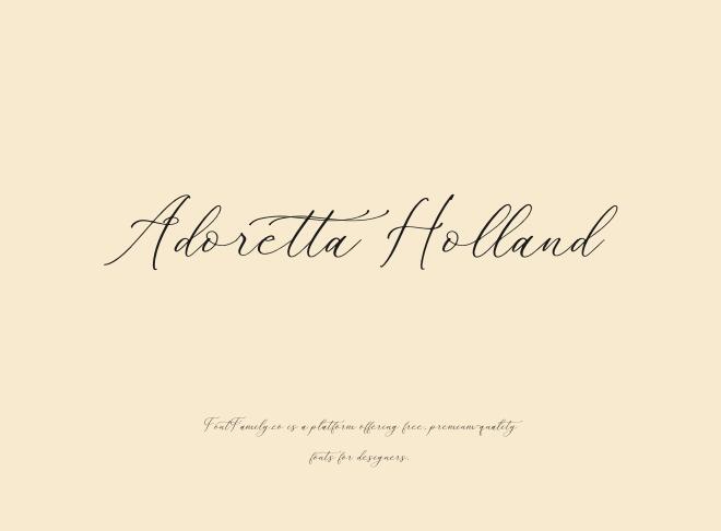 Adoretta Holland Font
