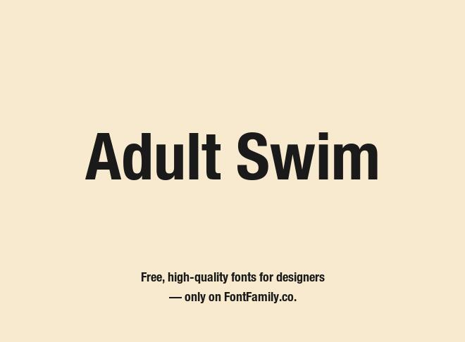 Adult Swim Font