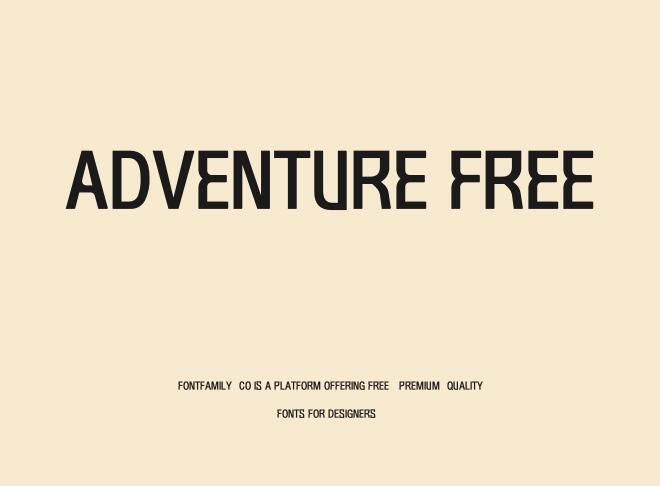Adventure Free Font