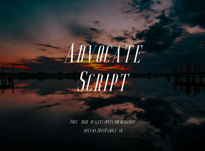 Advocate Script Font