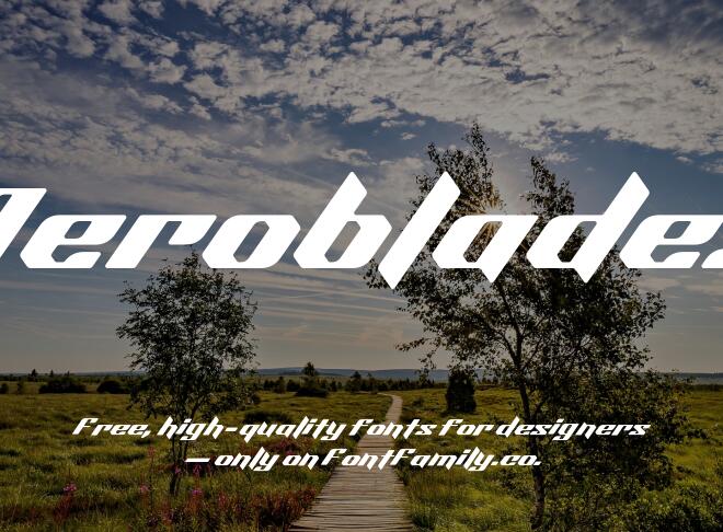Aeroblades Font