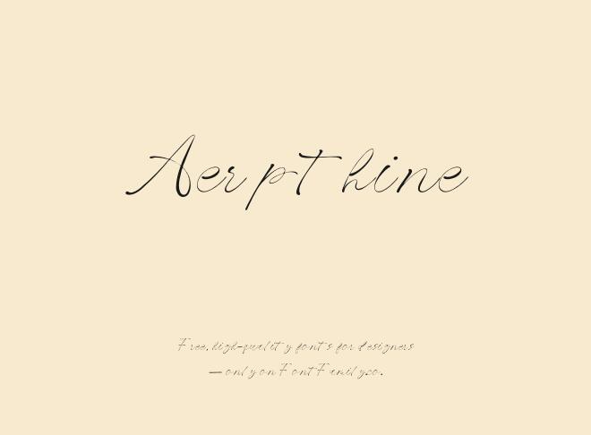 Aerpthine Font
