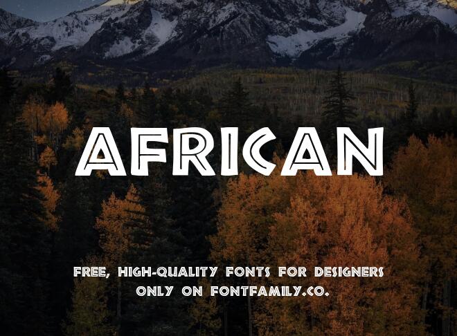 African Font
