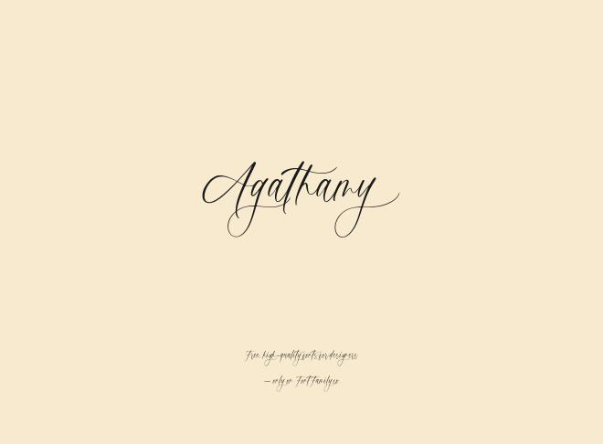 Agathamy Font