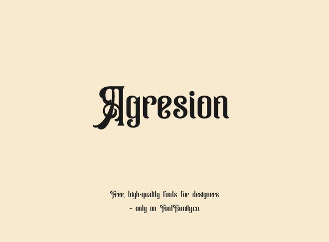 Agresion Font