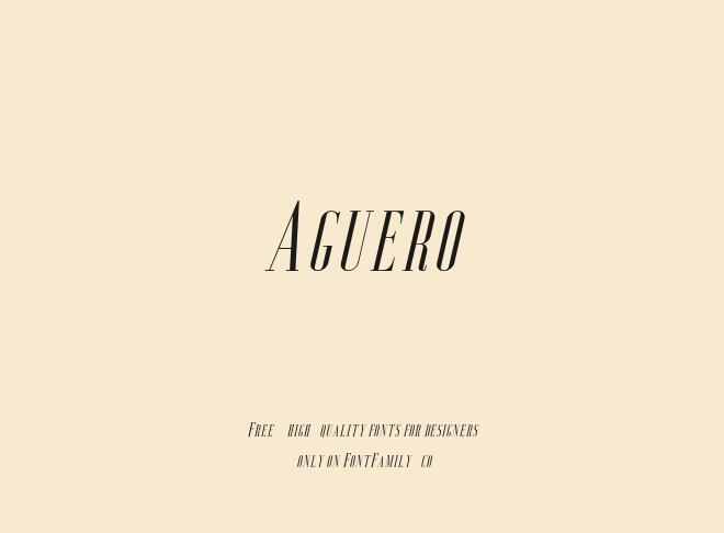 Aguero Font