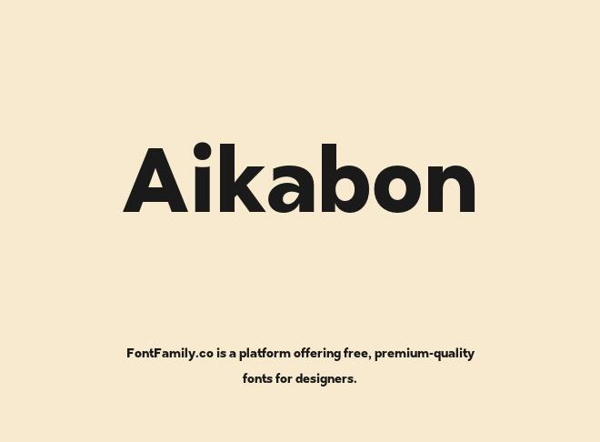 Aikabon Font