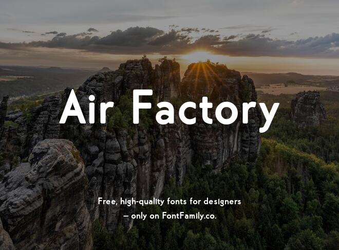 Air Factory Font
