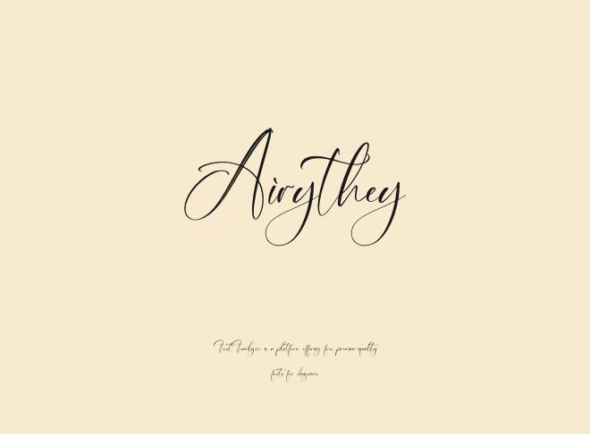 Airythey Font