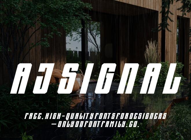 Aj Signal Font