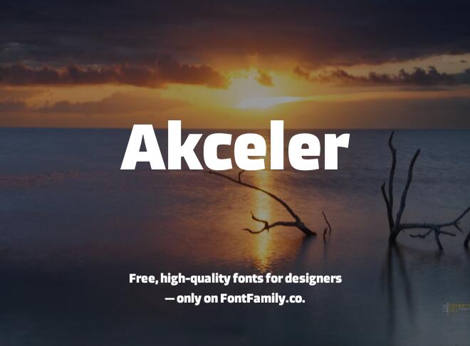 Akceler Font Family