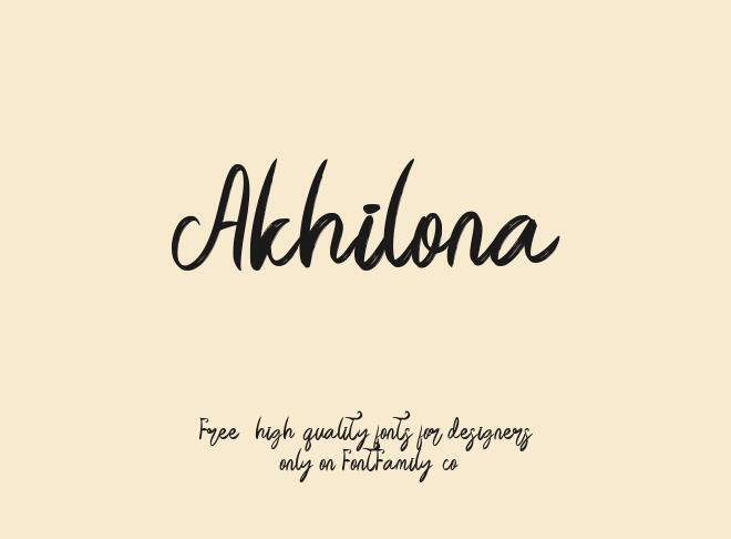 Akhilona Font
