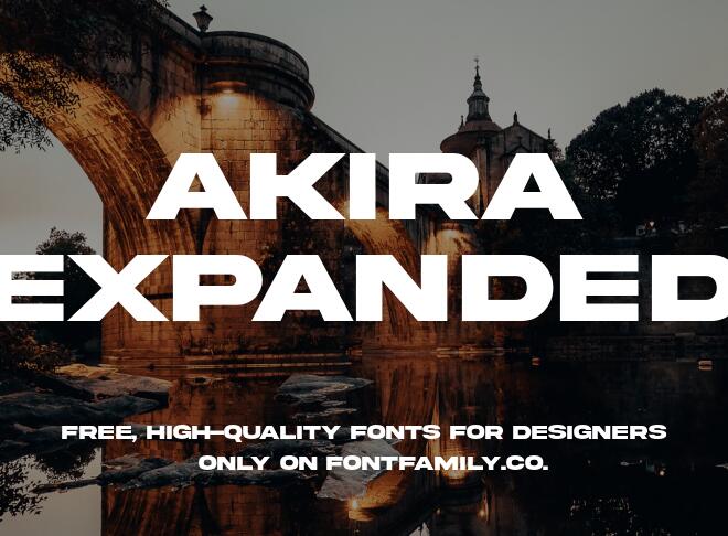 Akira Expanded Font