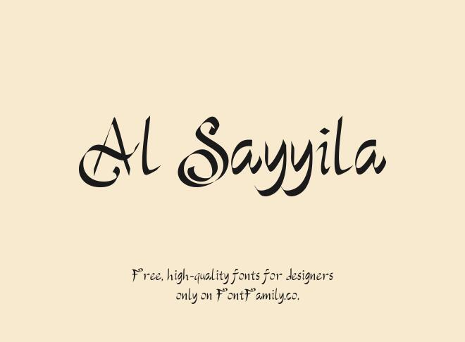 Al Sayyila Font