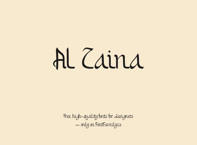 Al Zaina Font