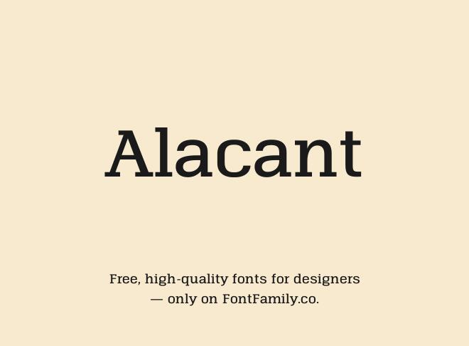 Alacant Font
