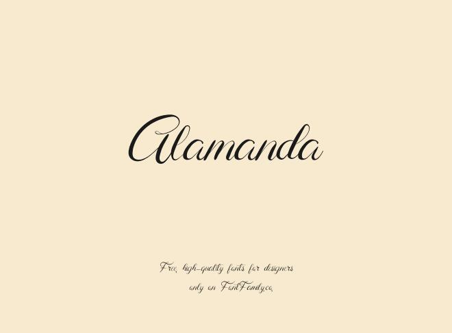 Alamanda Font