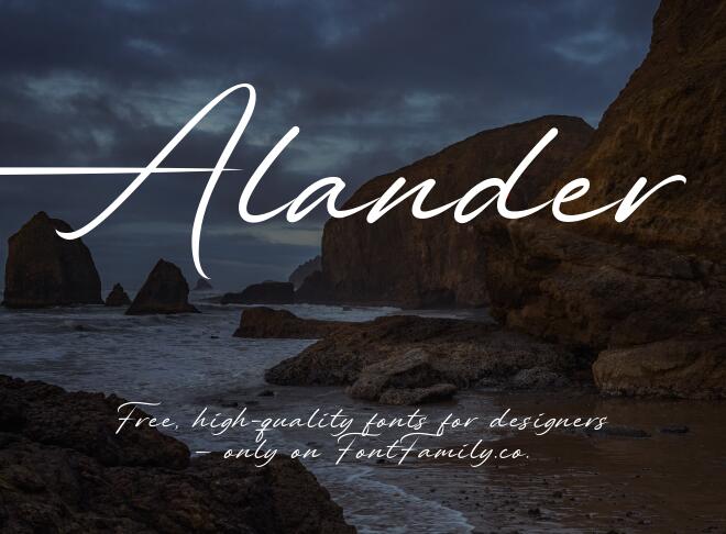 Alander Font