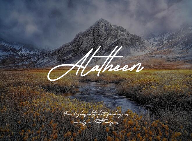 Alatheen Font