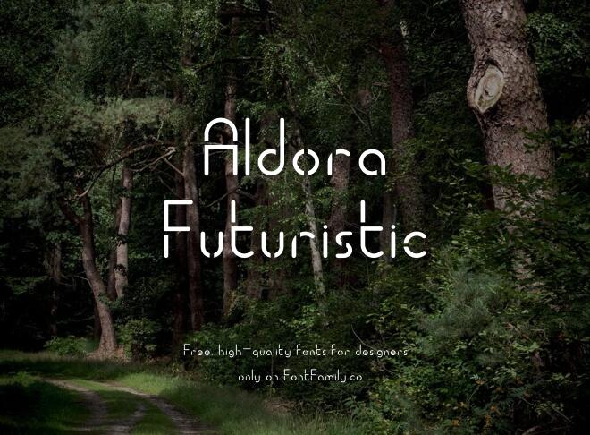 Aldora Futuristic Font
