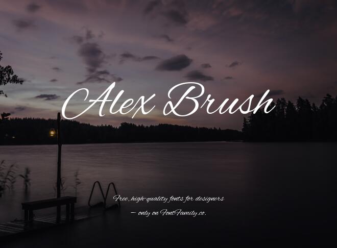 Alex Brush Font