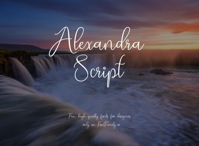 Alexandra Script Font