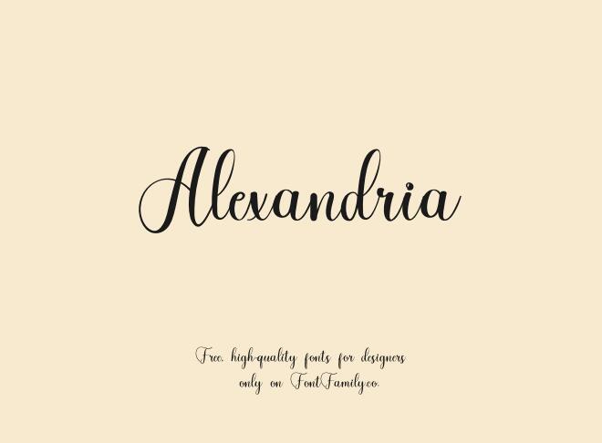 Alexandria Font