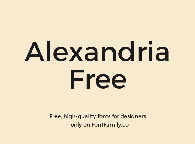 Alexandria Free Font