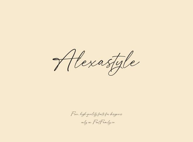 Alexastyle Font