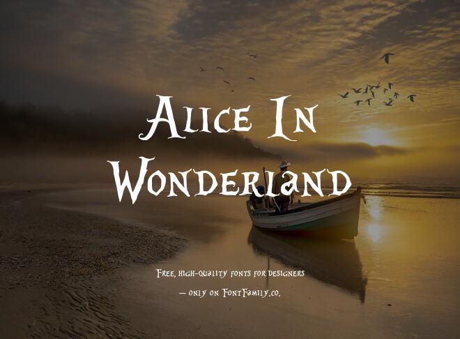 Alice In Wonderland Font