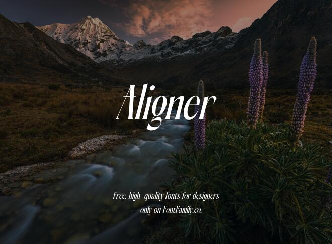 Aligner Font