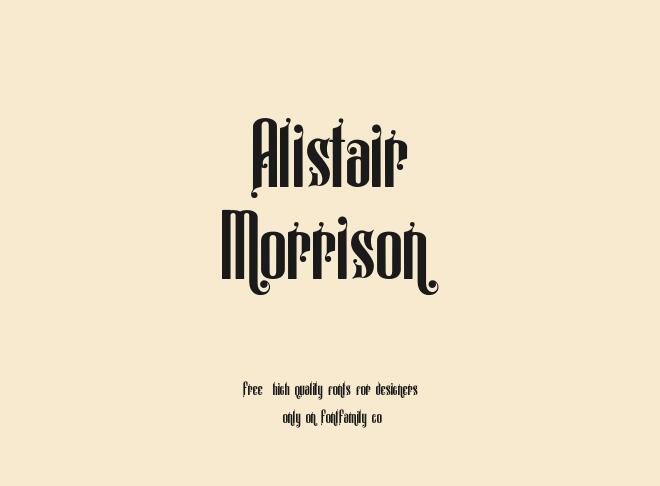 Alistair Morrison Font