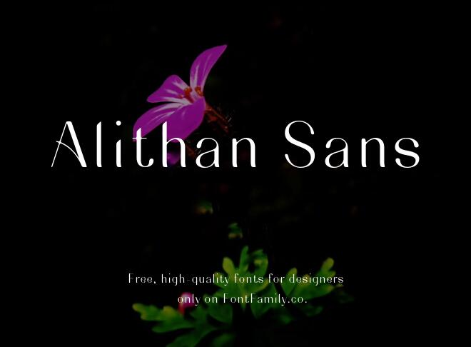 Alithan Sans Font