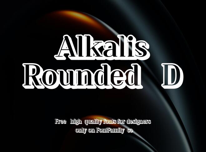 Alkalis Rounded 3D Font