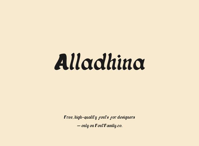 Alladhina Font